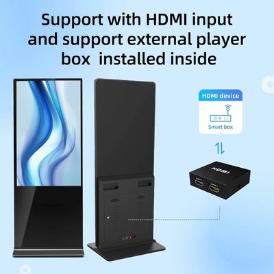 75인치 수직 AD 키오스크 LCD 광고 디스플레이 안드로이드 터치 스크린 바닥 서 있는 토템