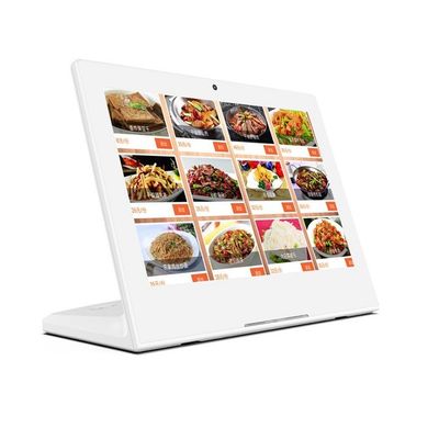 셀프 서비스 RK3566 프로세서 레스토랑 주문용 13.3 인치 POE NFC RGB LED 라이트 바 5MP 카메라 안드로이드 11