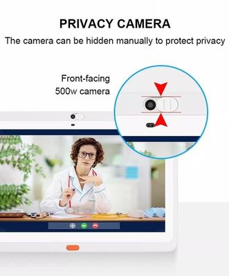 커스터마이징 13.3인치 RK3399 CPU 5.0M/P 카메라와 함께 벽에 장착 된 의료용 병원 태블릿