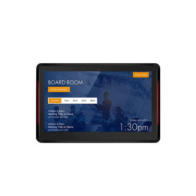 10.1인치 RK3399 2+16GB 벽에 장착된 회의실 태블릿 NFC POE 회의실 예약 시스템 양면 조명