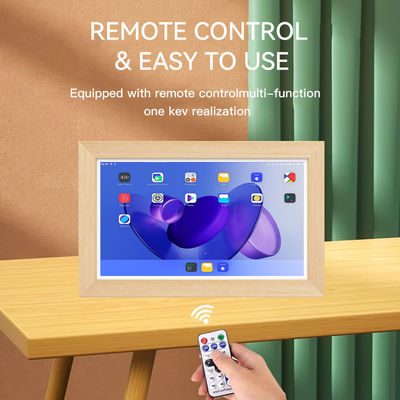 15.6인치 RK3568 4+32GB 벽걸이형 광고 태블릿 NFC POE 터치스크린 비즈니스 우드 프레임 안드로이드14 태블릿