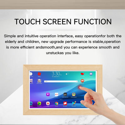 15.6인치 RK3568 4+32GB 벽걸이형 광고 태블릿 NFC POE 터치스크린 비즈니스 우드 프레임 안드로이드14 태블릿
