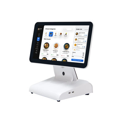 15인치 N2840 데스크톱 POS 머신 레스토랑 POS 터미널 2+32GB 고객 디스플레이와 함께 온인원 POS 시스템