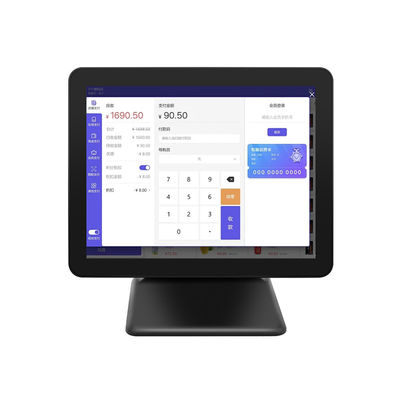 새로운 디자인 15인치 60Hz 데스크톱 POS 터미널 8+256GB N100 CPU 프린터와 스캐너가 있는 소매 POS 현금장