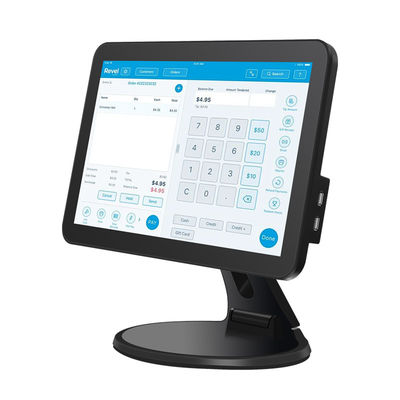 15.6인치 터치 스크린 데스크탑 POS 터미널 N2840 2+32GB 소매 캐시 레지스터 (스캐너 포함)