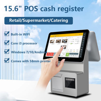 i3/i5/i7 CPU 15.6인치 11.6인치 디지털 듀얼 스크린 POS 터미널 Win7/10 Android 레스토랑 POS 시스템 (SDK 기능 포함)