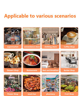 5.45인치 안드로이드 시스템 모바일 POS 머신 휴대용 스마트 계산대 단말기 프린터 출력 방식 흑백 및 와이파이