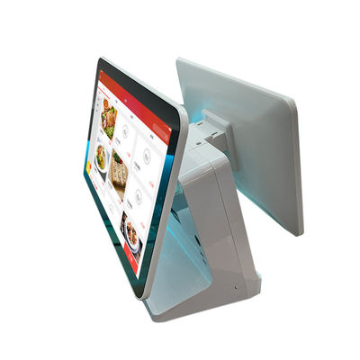 레스토랑 주문 안드로이드 POS 기계 15.6 인치 듀얼 화면과 인텔 셀레론 J1900 CPU