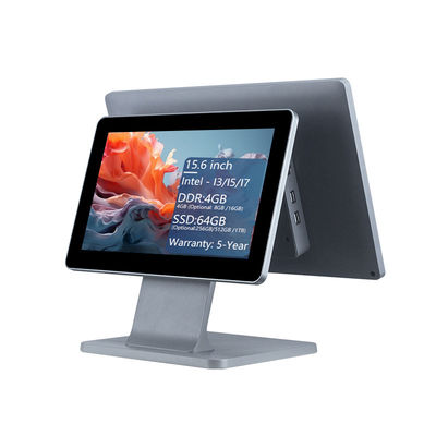 4GB DDR3 메모리 15.6인치 레스토랑용 POS 터미널 올인원 터치 POS 머신 Win POS 시스템