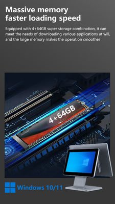 4GB DDR3 메모리 15.6인치 레스토랑용 POS 터미널 올인원 터치 POS 머신 Windows POS 시스템