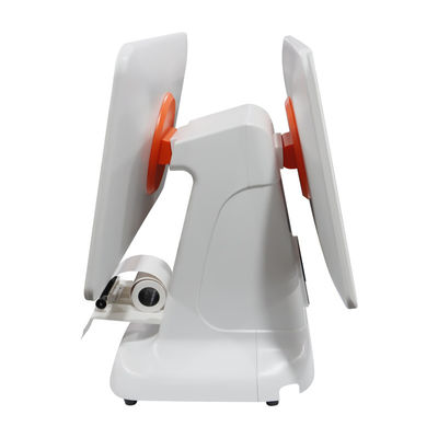 올인원 코어 화이트 USB3.0 인터페이스 스캐너 체크 현금 출납기 POS 터미널 시스템 (80mm 프린터 및 15.6인치 LCD 포함)