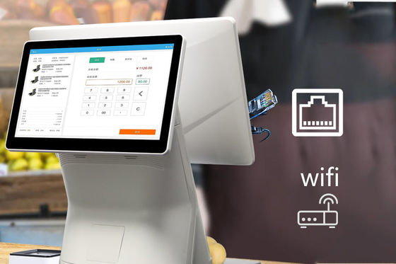 DDR3 2G 메모리 15.6인치 데스크 터치 스크린 무인 주문 결제 키오스크 (현금 없는 결제 및 레스토랑용)