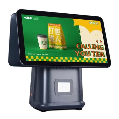 소매 레스토랑 청구기 15.6인치 듀얼 스크린 POS 시스템 윈도우 운영 체제 및 안드로이드 POS