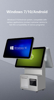 15.6인치 듀얼 스크린 POS 현금 자동화 I3 프로세서 4+64GB 소매 POS 시스템 슈퍼마켓 POS 터미널