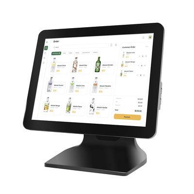 15.6인치 8+256GB 대용량 메모리 POS 금전등록기 1080P Windows10 터치 스크린 POS 기계 고객 디스플레이 포함
