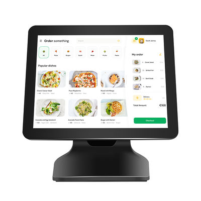 15.6인치 8+256GB 대용량 메모리 POS 금전등록기 1080P Windows10 터치 스크린 POS 기계 고객 디스플레이 포함