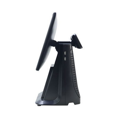 고성능 15.6" I3 프로세서 터치 스크린 POS 올인원 슈퍼마켓 소매 POS 기계 (고객 디스플레이 포함)