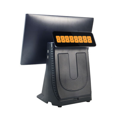 고성능 15.6" I3 프로세서 터치 스크린 POS 올인원 슈퍼마켓 소매 POS 기계 (고객 디스플레이 포함)