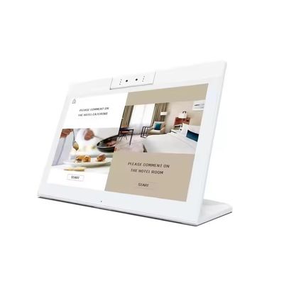 데스크톱 10.1인치 L 모양 안드로이드 태블릿 PC 와이파이 NFC 터치 스크린 쿼드 코어 스마트 오피스 셀프 서비스 키오스크 비즈니스 사용