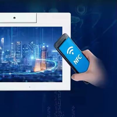 데스크톱 10.1인치 L 모양 안드로이드 태블릿 PC 와이파이 NFC 터치 스크린 쿼드 코어 스마트 오피스 셀프 서비스 키오스크 비즈니스 사용