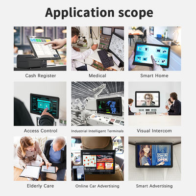 32인치 벽에 장착되는 상업용 디스플레이 디지털 사이니지 광고 안드로이드 태블릿 PC NFC POE 터치 스크린 비즈니스 키오스크