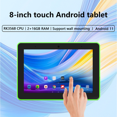 8인치 벽에 장착된 비즈니스 터치 스크린 POE NFC 안드로이드 태블릿 PC LED 조명 디지털 사이니지 디스플레이 회의실 예약 시스템