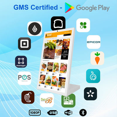 15.6인치 NFC 소매 태블릿 Rockchip 쿼드 코어 L자형 안드로이드 태블릿 컴퓨터 레스토랑 주문