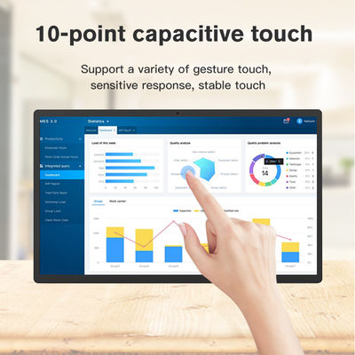 21.5인치 NFC 리더 벽걸이형 안드로이드 올인원 태블릿 PC 4GB 32GB WIFI Rj45 네트워크
