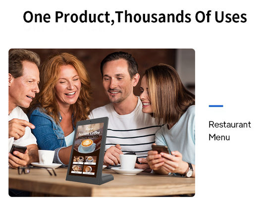 13.3인치 RK3568 L자형 데스크탑 안드로이드 태블릿 PC POE 비즈니스 키오스크 레스토랑 주문