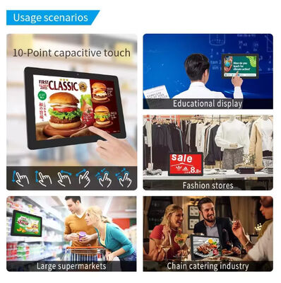 레스토랑 및 카페용 RK3566 안드로이드 플랫폼과 함께 24인치 월 마운트 디지털 메뉴 보드