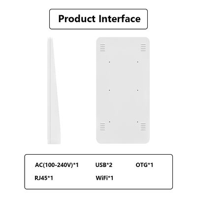 32인치 안드로이드 14 실내 SDK 벽걸이 AI 디지털 사이니지 광고 터치 스크린 포스터 디스플레이 가상 인간 상점 호텔