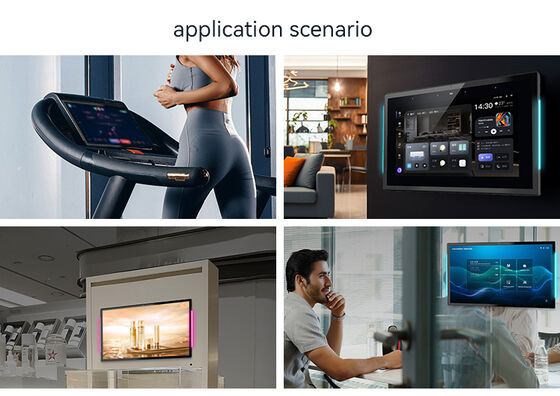 벽걸이형 회의실용 LED 라이트 바가 있는 15.6인치 RK3566 쿼드 코어 안드로이드 태블릿 PC