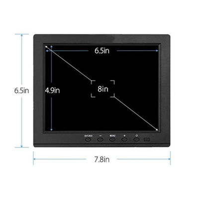 Hopestar 8인치 LCD CCTV 모니터 BNC, AV, HDMI 및 USB 입력