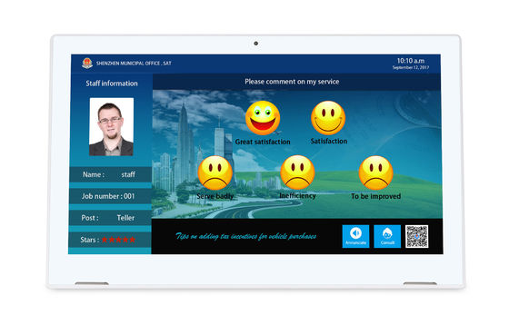 L 모양 1920x1080 13.3인치 터치 스크린 WIFI RJ45과 함께 안드로이드 태블릿