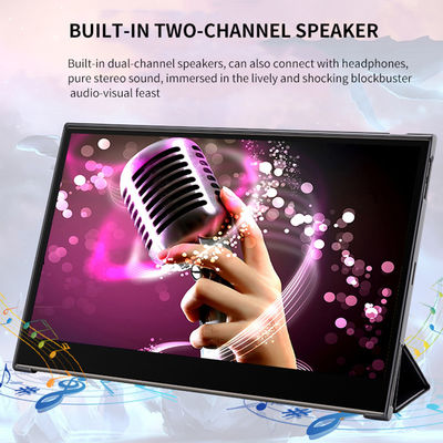 15.6인치 배터리 전원 휴대용 터치 스크린 모니터 (비즈니스 및 시스템 통합용)