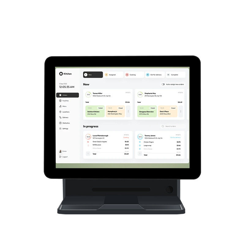 15.6인치 N2840 POS 머신 터치 스크린 POS 터미널 (소매점 및 레스토랑용)