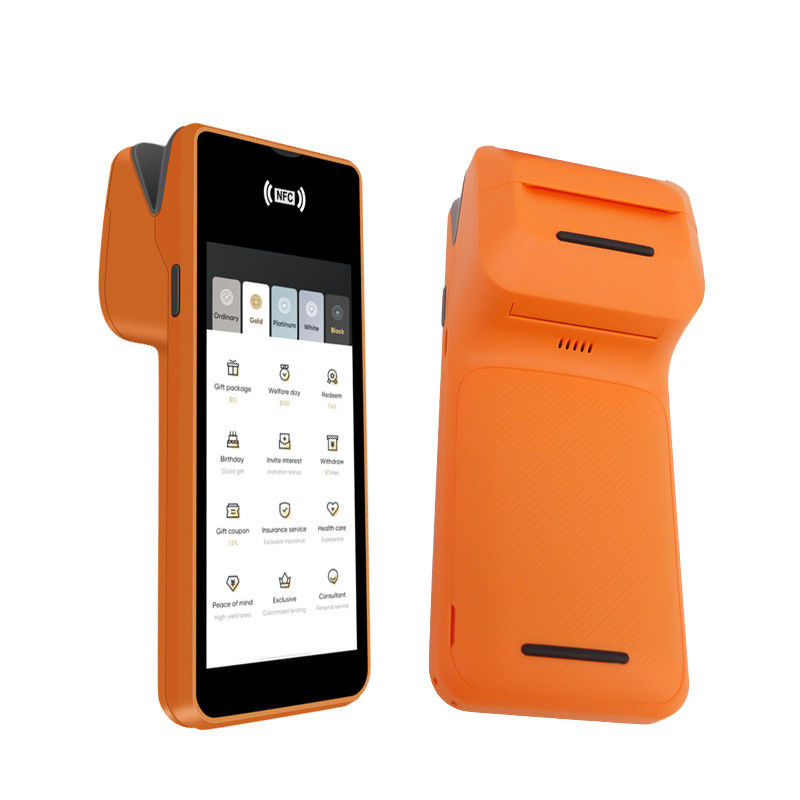 5.45인치 안드로이드 시스템 모바일 POS 머신 휴대용 스마트 계산대 단말기 프린터 출력 방식 흑백 및 와이파이