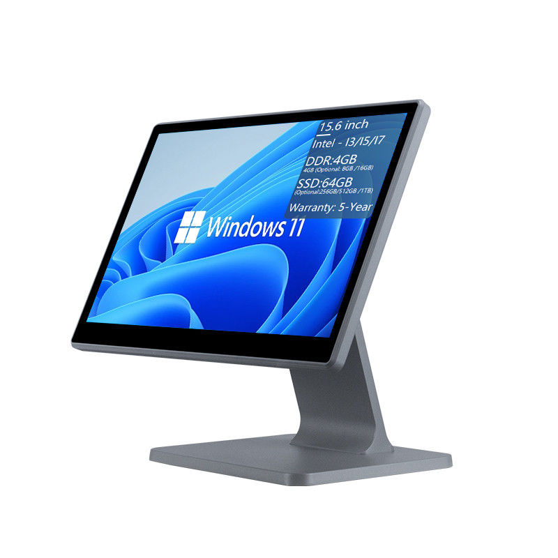 4GB DDR3 메모리 15.6인치 레스토랑용 POS 터미널 올인원 터치 POS 머신 Win POS 시스템