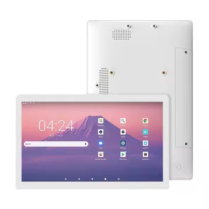 벽걸이형 데스크탑 14인치 안드로이드 태블릿 PC 4G LTE POE NFC 터치 스크린 키즈 교육 학습 스마트 오피스 디지털 포스터 플레이어