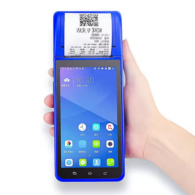 스마트 NFC 모바일 결제 단말기 5.5인치 휴대용 POS 기기 지능형 핸드헬드 스마트 단말기 카메라 프린터 포함